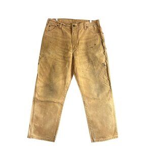Dickies Mens Stained Canvas Carpenter Pants 36x30